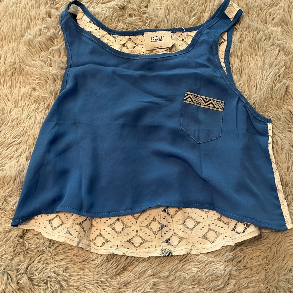 Chynna Dolls lace crop top BNWT